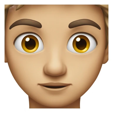 try not to smile by closing his mouth emoji sticker