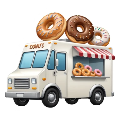 basic donut truck sticker