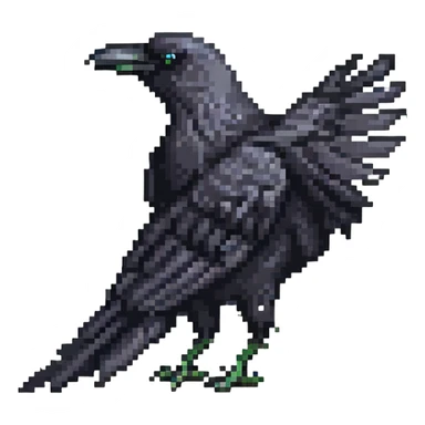 black raven sticker