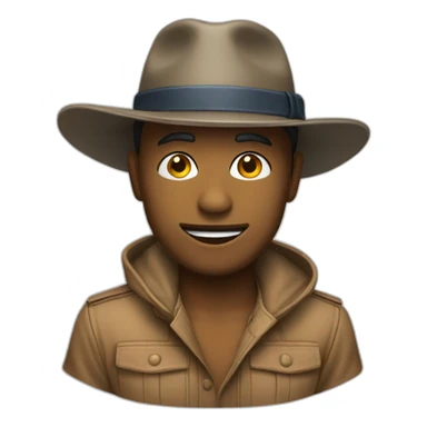 chat avec un chapeau sticker