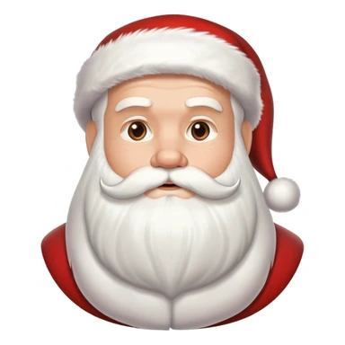 Handsome sexy santa with a white beard sticker