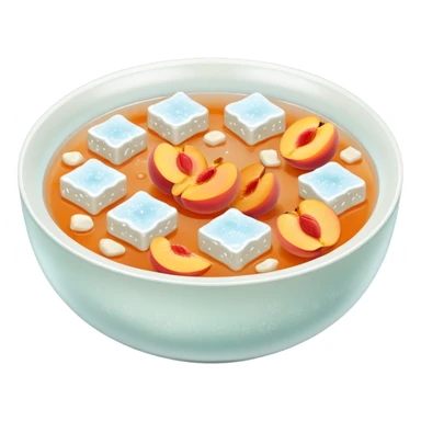 snow fungus and peach gum soup sticker