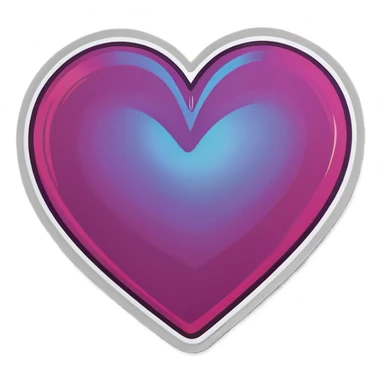 huge heart sticker