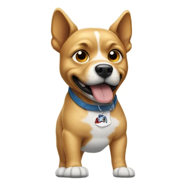 Dog in air Jordan’s sticker