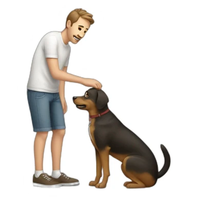 put a man into the dog sticker