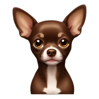 Chocolate Brown Chihuahua sticker