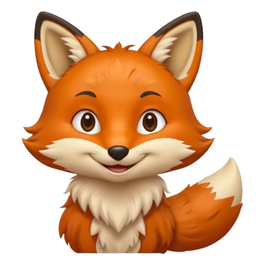Un renard qui dit bienvenue sticker