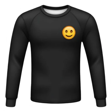 Thermal black long sleeved tshirt sticker
