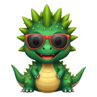 Dinosaur with sunglasses sticker