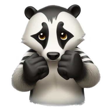 thumbs down badger sticker