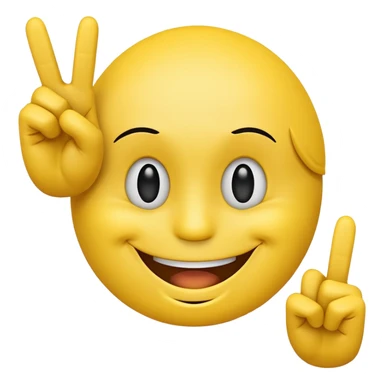 Smiley face doing the middle finger happily ☺️+🖕🖕 sticker