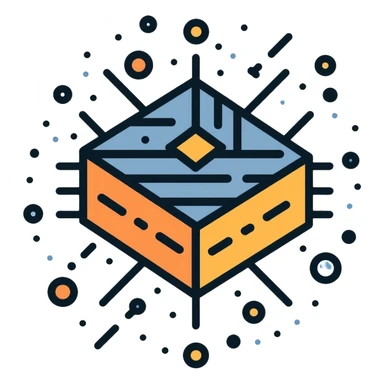 composite material matrix showing fibers embedded in a matrix structure, materials science sticker