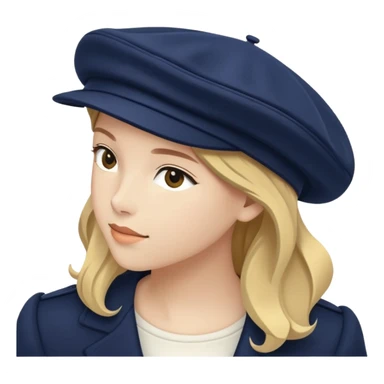 Navy blue Brixton fiddler cap hat sticker