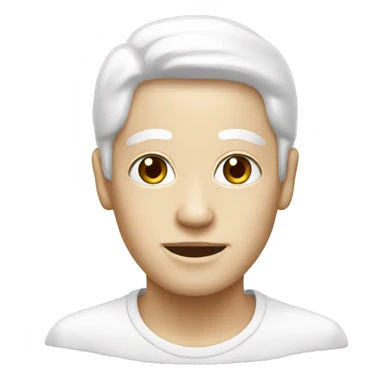 White face creme  sticker