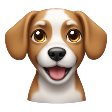 Small dog partying  sticker