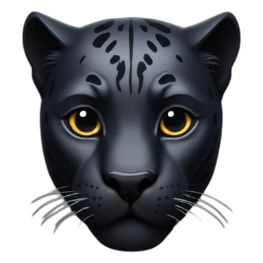 black panther head sticker