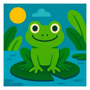 Frog sticker
