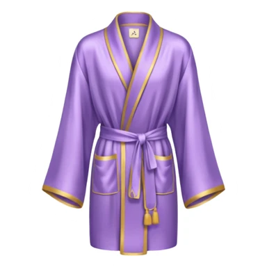 Light purple silk robe sticker