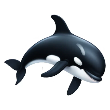 cute calf killer whale sticker