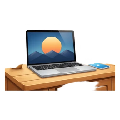 cute library with mac laptop in it sticker