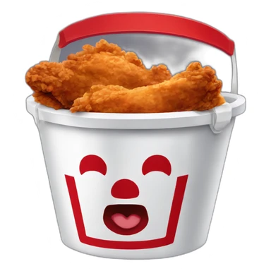 KfC Bucket of fried chicken sticker