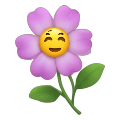 Un cœur est une fleur sticker
