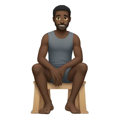 Black guy with toes sticker