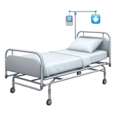 A hospital bed sticker