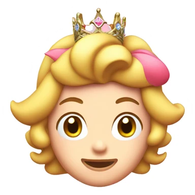 Princess peach head  sticker