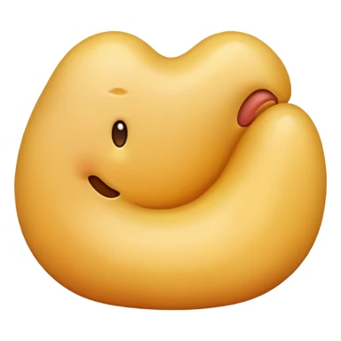 stomach, simple and expressive sticker