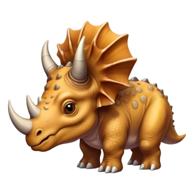 faces of different triceratops sticker
