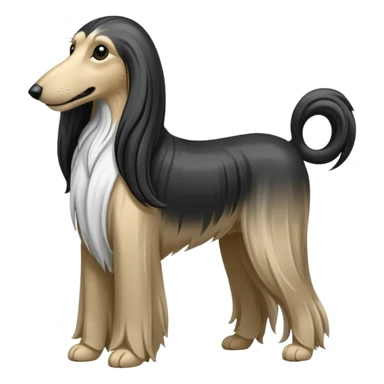 afghan hound dog  sticker