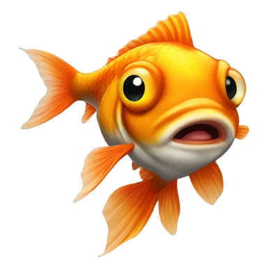 Goldfish Viking sticker