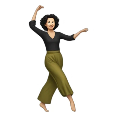 Femke Halsema dancing sticker