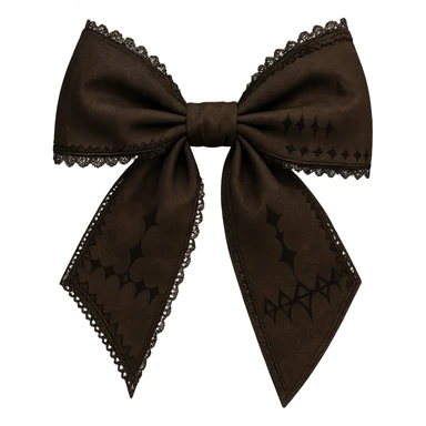 brown goth bow remove background, explore sticker