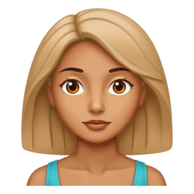 A woman looking to the side sticker