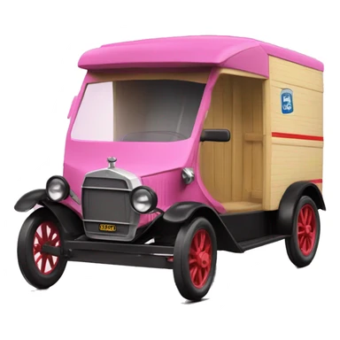 1914 ford Barbie cargo van sticker