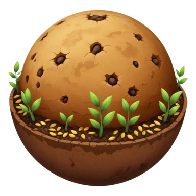 erde wird mit samen voll gemahct sticker