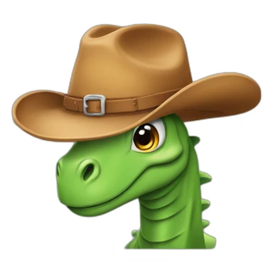 dinosaure-cowboy-hat sticker