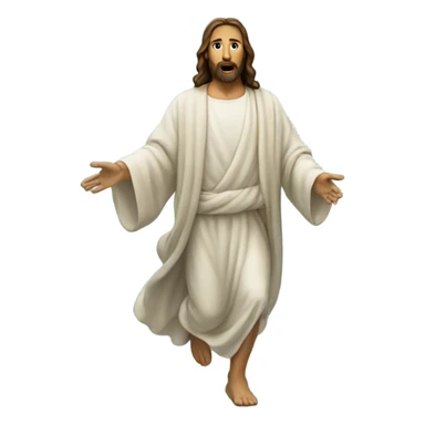 jesus walking on water sticker