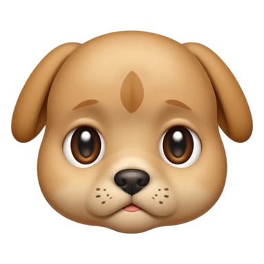 sad face with a big pouty bottom lip, and puppy eyes sticker