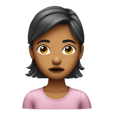 Girl annoyed  sticker