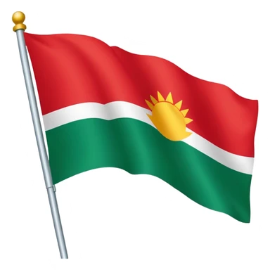 Create The flag called “ikurriña” From The basque country a autonomous community From Spain that have red green and white colors sticker