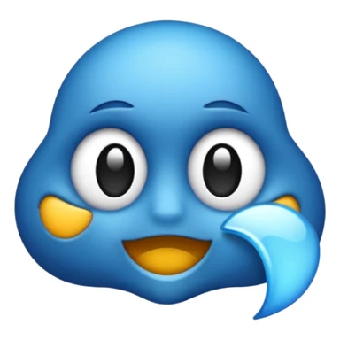 Laço azul escuro sticker