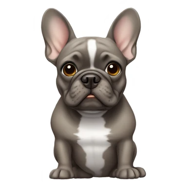 Brown grey frenchie  sticker