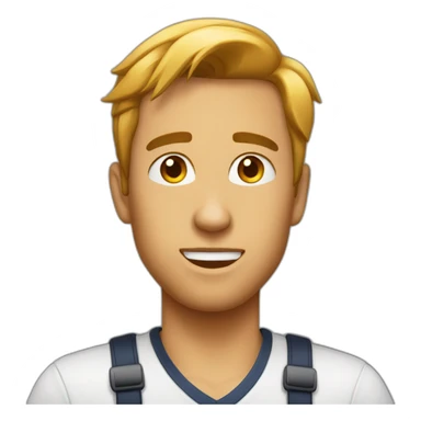 Emoji avec les joues rouges sticker