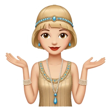 gatsby woman sticker