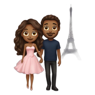 date night in paris sticker