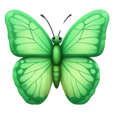 Cute green butterfly  sticker