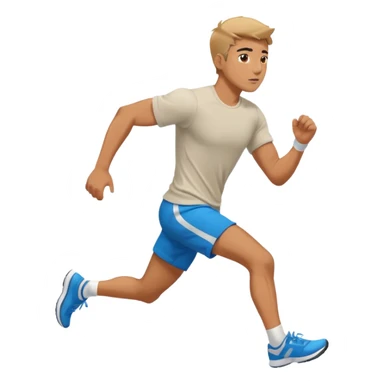 Man trying to catch up to car sticker